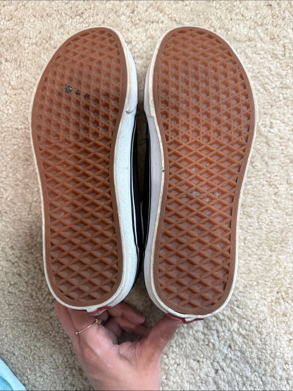 Women’s Vans Black and White Vans Sneakers - Size 10 - Picture 4 of 4